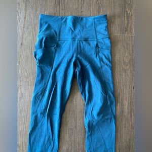 Athleta XS teal leggings. Like new